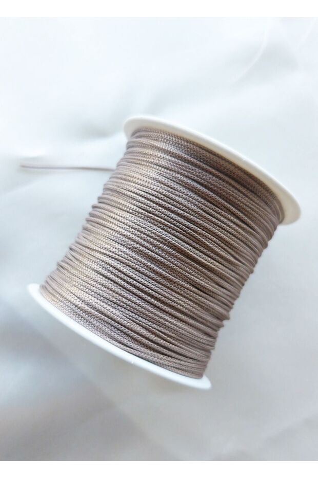 Beige Color 100 Meters Parachute Macrame Bracelet Knitting Yarn (1.0 mm)