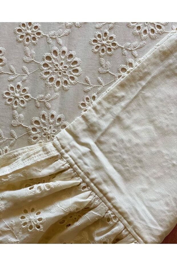 مجموعة مفارش السرير الإسكالوب - 5