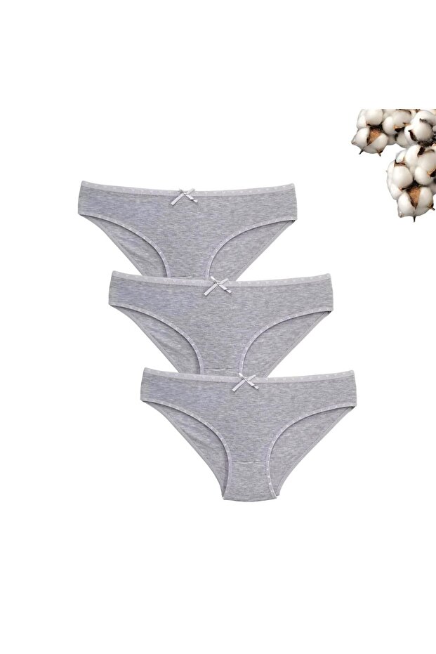 Hearted Elastic Women's 3 Pieces Panty