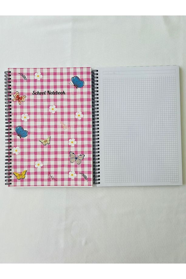 A4 2'li Defter Seti 21x29.7 Kareli Defter 80 Yaprak 160 Sayfa - 3