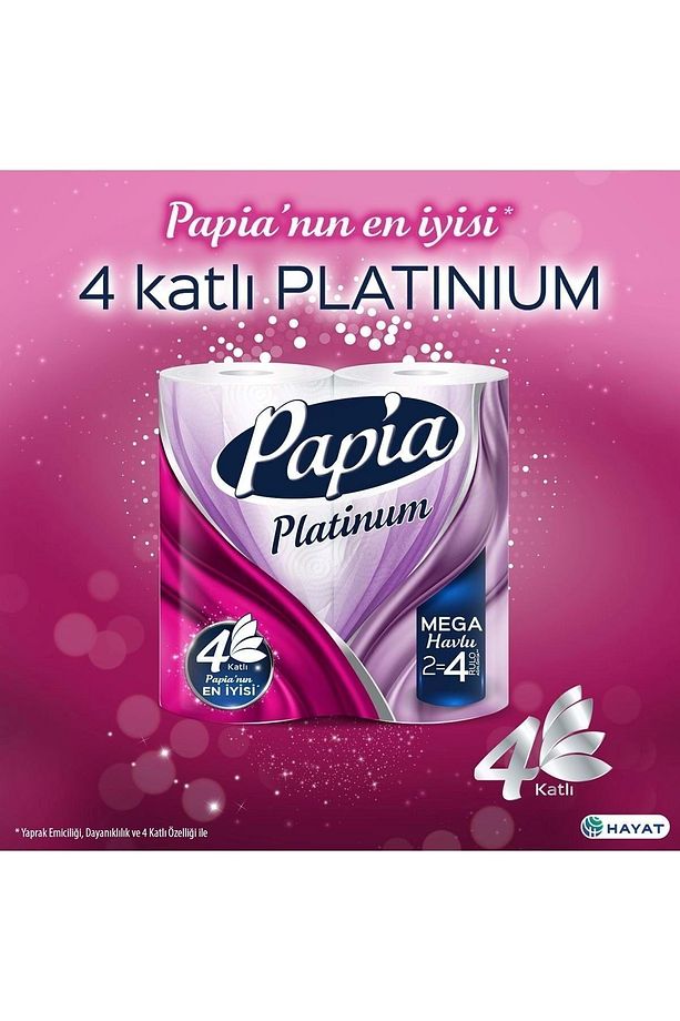 Platinum Jumbo Kağıt Havlu Dev Rulo 2 = 4 Rolls - 1