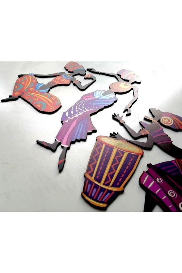 Afro Afrikalı Dansçı Kadın Duvar Tablosu - 3