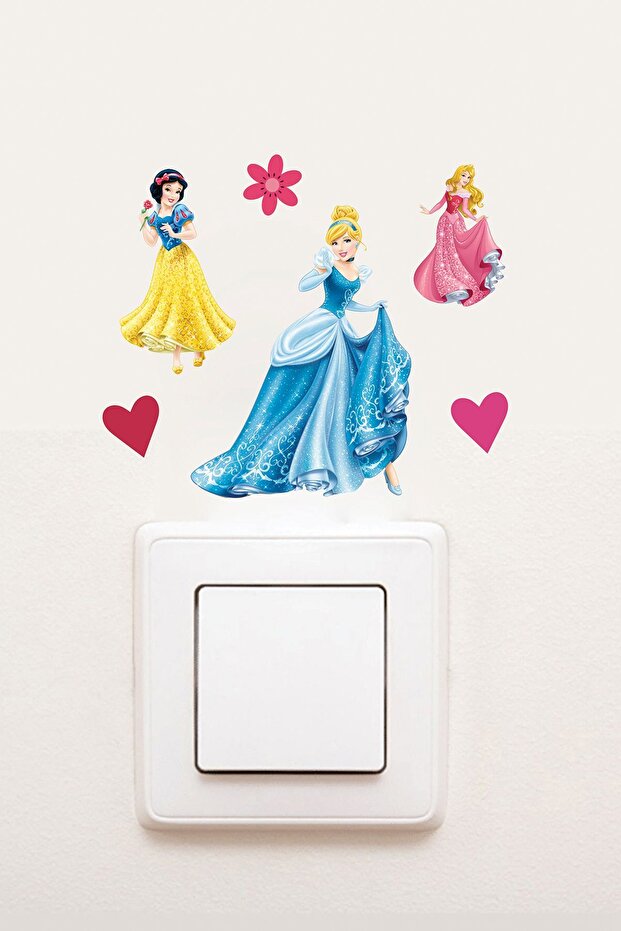 Children's Room Wall Socket Sticker Mini Size Sticker - Mini Sticker Princess That Sticks to All Surfaces