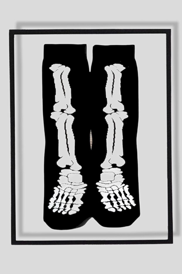 Skeleton Foot Pattern Socket Socks - 2