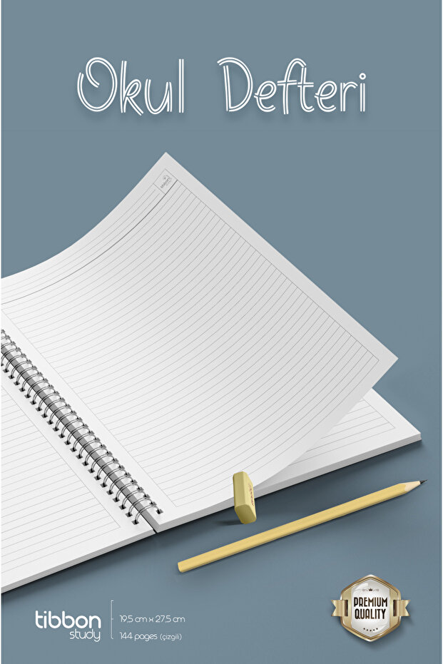 Study Defter Spiralli 2'li Set Çizgili - 2
