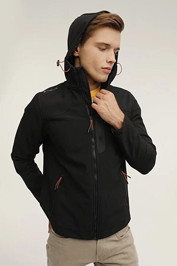 Gt17 New Trend Softshell 1pr Kapsonlu Fermuarlı 3 Cepgoguscep Fosfor Serıtlı Mont - 7