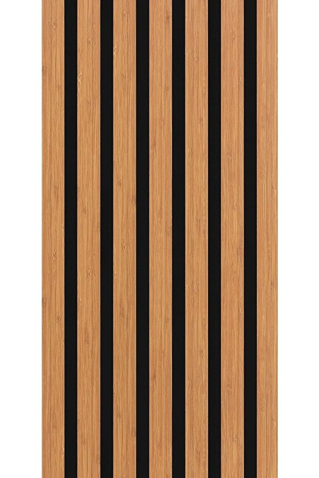 WİNPANEL Dekoratif Ahşap Duvar Paneli – BAMBU RENGİ (60X240CM). - 6