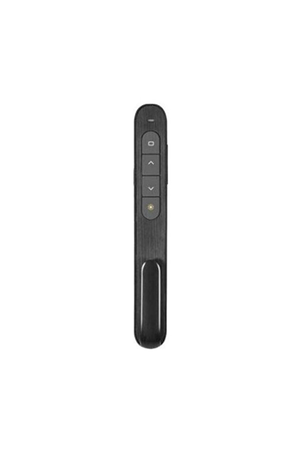 2 Yıl Özel Kılıflı Sunum Kumandası Wireless Presenter Laser Pointer Kalem Sunum Siyah - 2