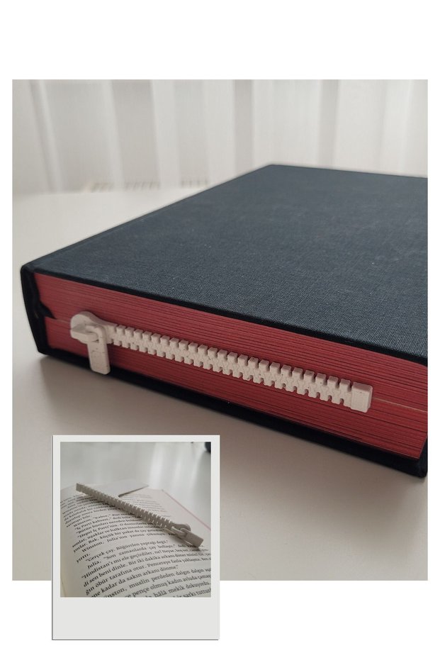 3D Zipper Bookmark