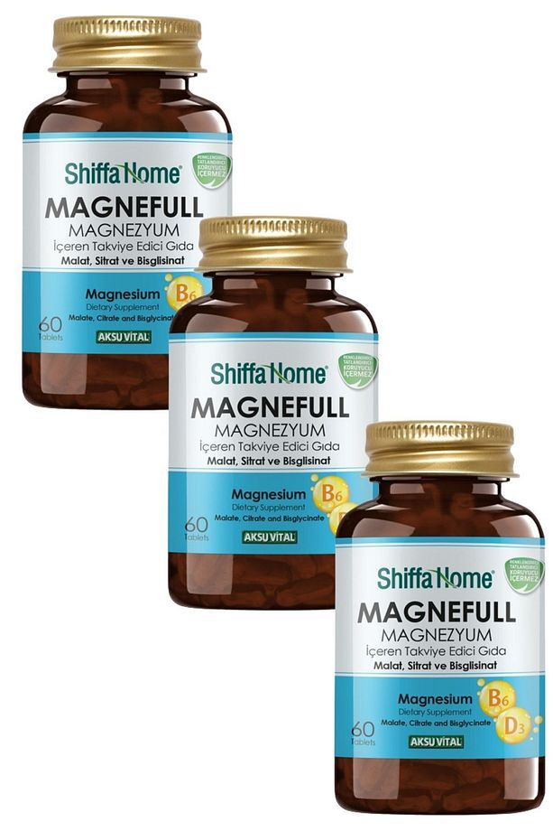 Magnefull Magnezyum Malat Sitrat Bisglisinat 60 Tablet X 3 Adet - 1