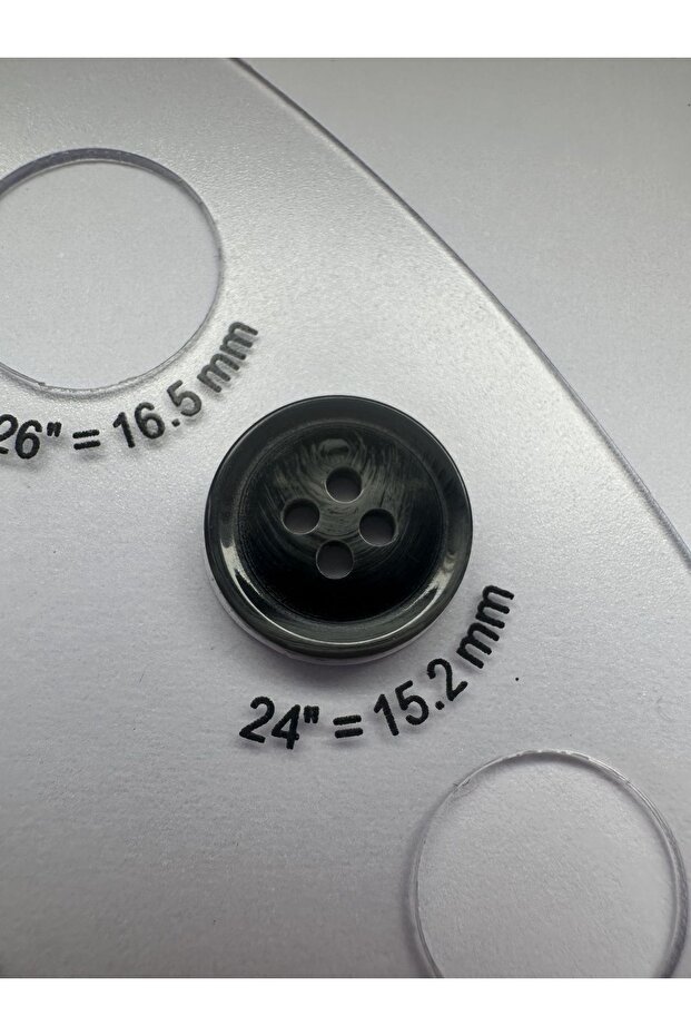 Black on Gray Marble Marble Pattern Design Button Plain Polyester Button 24 Size Buttons - Pack of 10 - 5