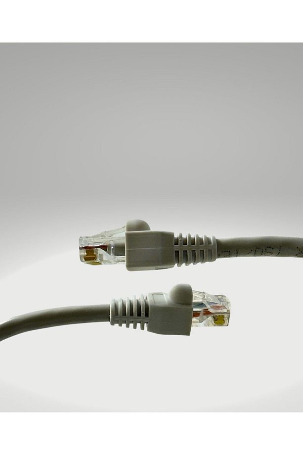 5 Metre Gri Renk Cat6 Internet Bilgisayar, Modem , Swich , Ip Kamera Rj45 Ethernet Patch Kablo - 3