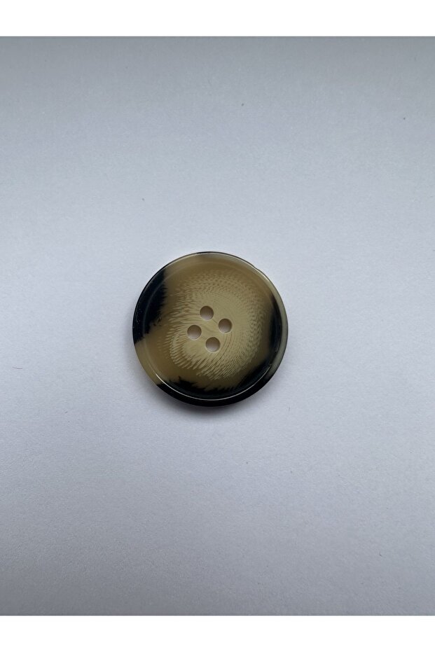 Camel Brown Black Marble Marble Pattern Design Button Plain Polyester Button 40 Size Buttons - Pack of 6 - 3