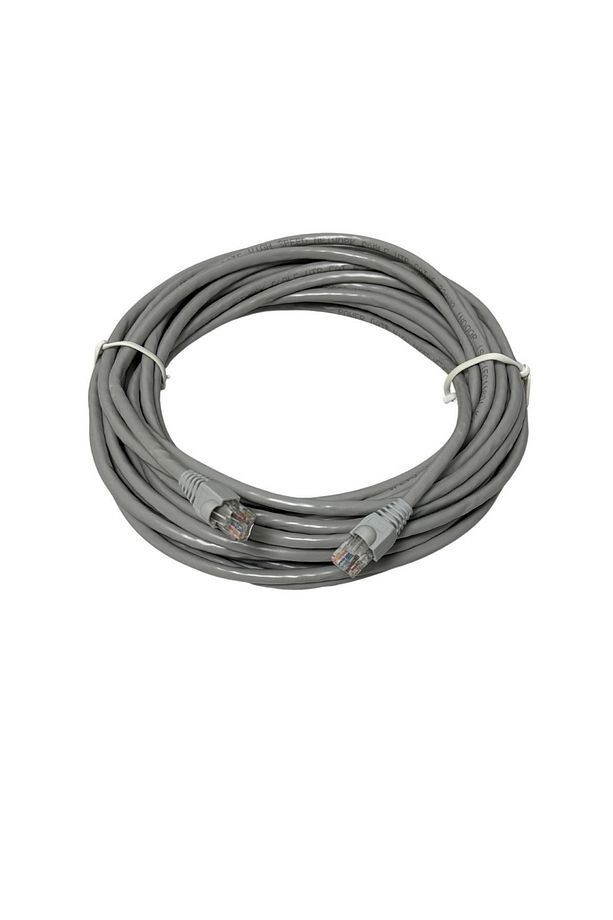 5 Metre Gri Renk Cat6 Internet Bilgisayar, Modem , Swich , Ip Kamera Rj45 Ethernet Patch Kablo - 1