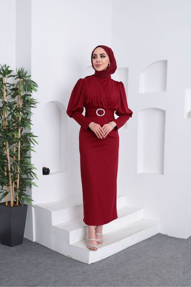 ÇAPRAZ SUKUBA TESETTÜR ELBİSE - 5