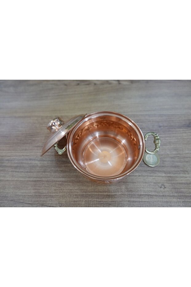 وعاء نحاسي صغير كبير الحجم - تمثال - 5