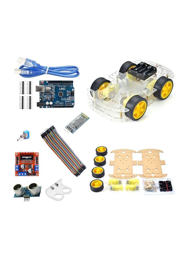 -4WD Arduino Araba Kiti - 1