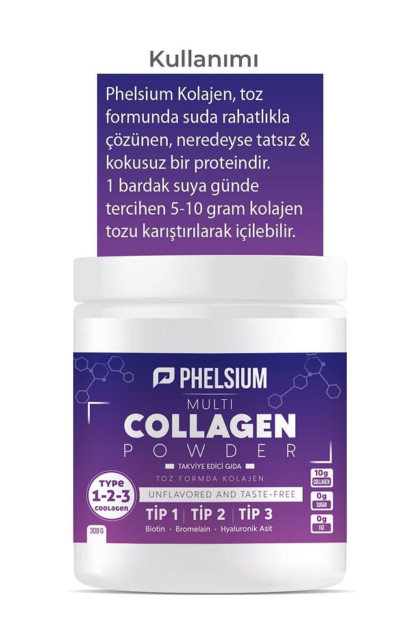 Saf Ve Doğal Yüksek Biyoaktif Çift Hidrolize Tip 1 Tip 2 Tip 3 içeren Diyet Takviyesi Kolajen - 7
