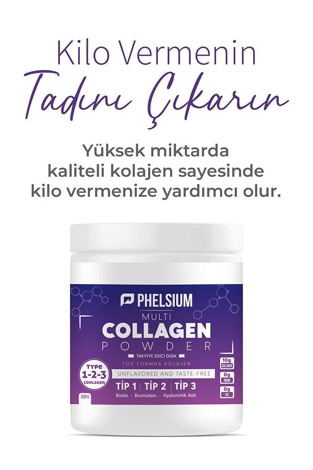 Saf Ve Doğal Yüksek Biyoaktif Çift Hidrolize Tip 1 Tip 2 Tip 3 içeren Diyet Takviyesi Kolajen - 4