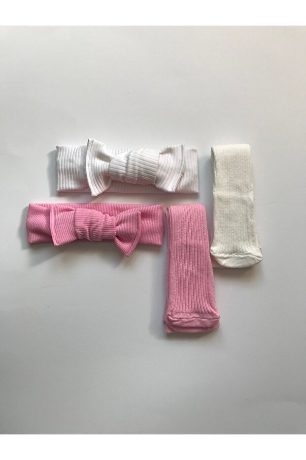4-Piece Baby Gift Knee Socks Bandana Set