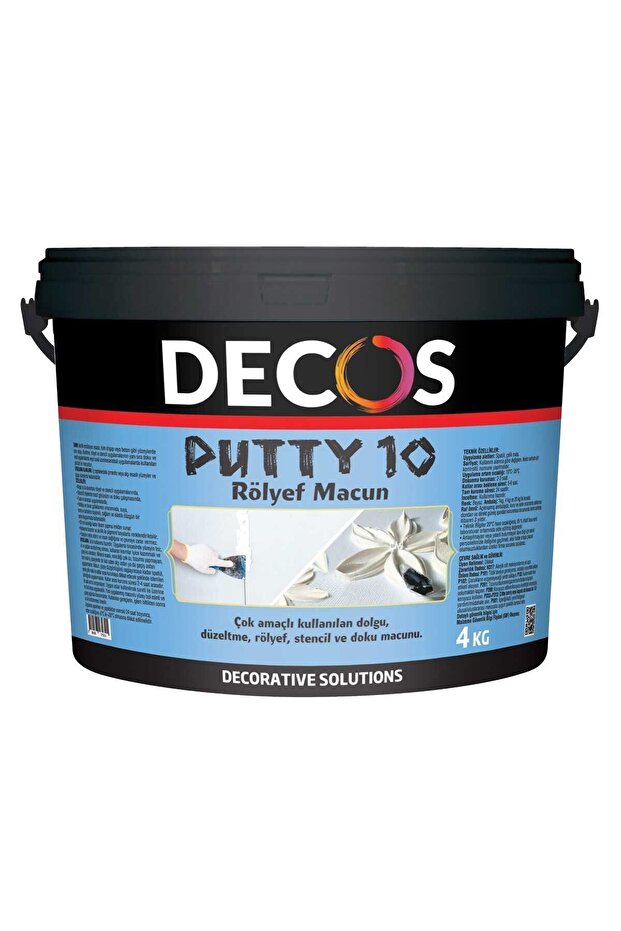 Putty 10 - Rölyef Macun Pasta 4 Kg - 1