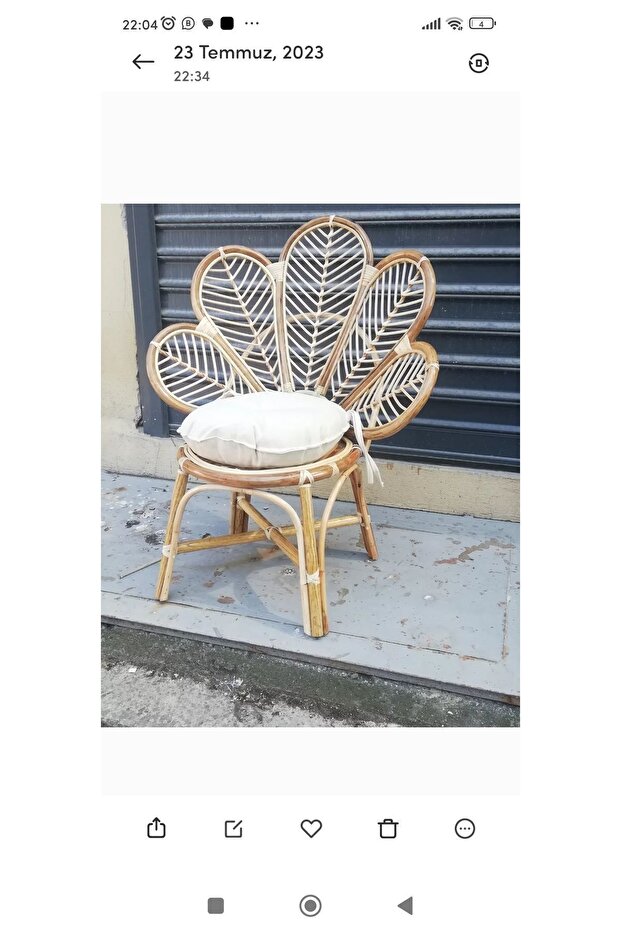 Bambu papatya sandalye - 2