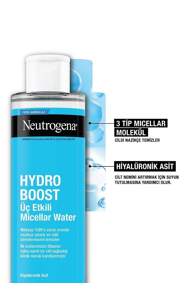 Hydro Boost Üç Etkili Micellar Water Makyaj Temizleme Suyu 400 ml - 4