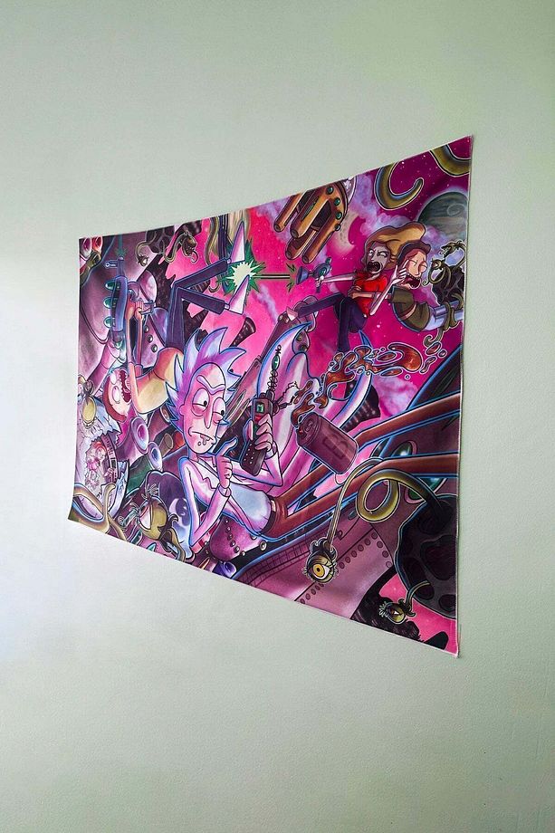 Rick and Morty 1 Duvar Örtüsü Ev Dekorasyon Duvar Halısı Tapestry - 3
