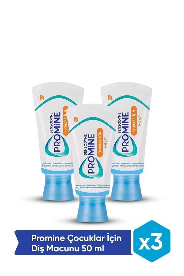 Promine Çocuklar için Diş Macunu 50 ml x3 - 1