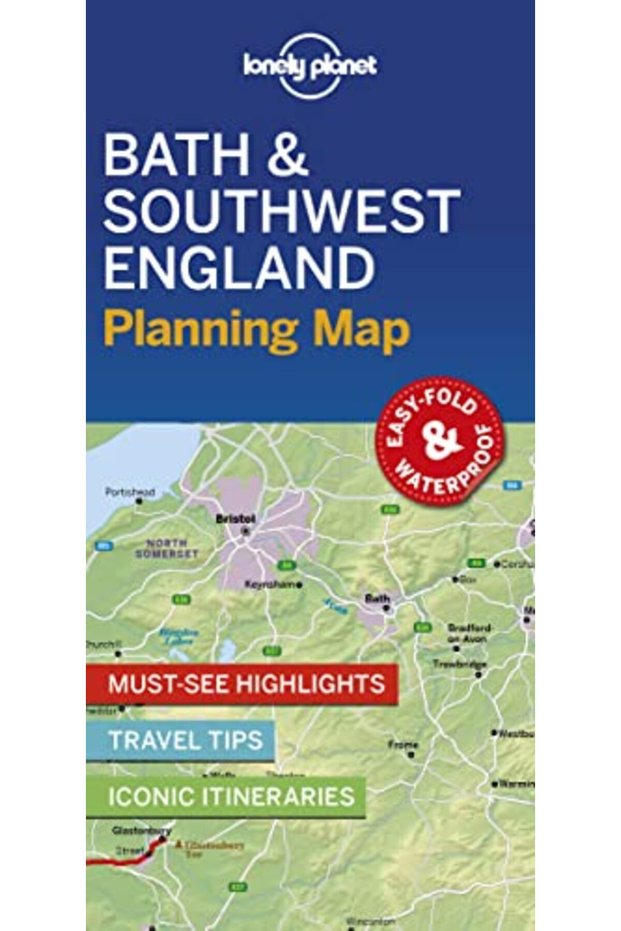 Lonely Planet Bath & Southwest England Planning Map