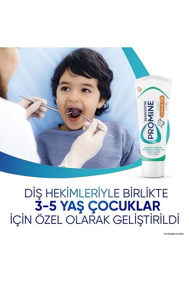 Promine 3-5 Yaş Çürüklere Karşı Koruyan Çocuk Diş Macunu 50ml+Tavşanlı Yumuşak Diş Fırçası - 2