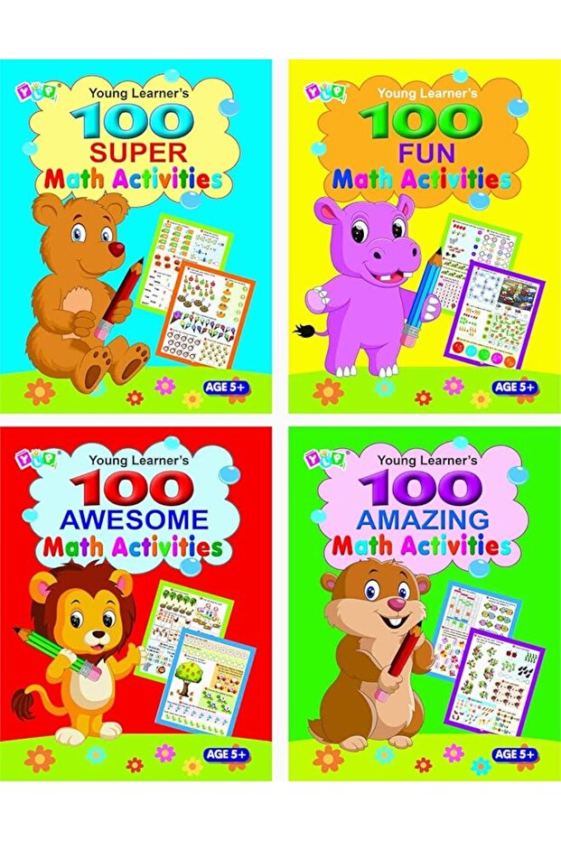 Math Activities Books Set Of 4 Books