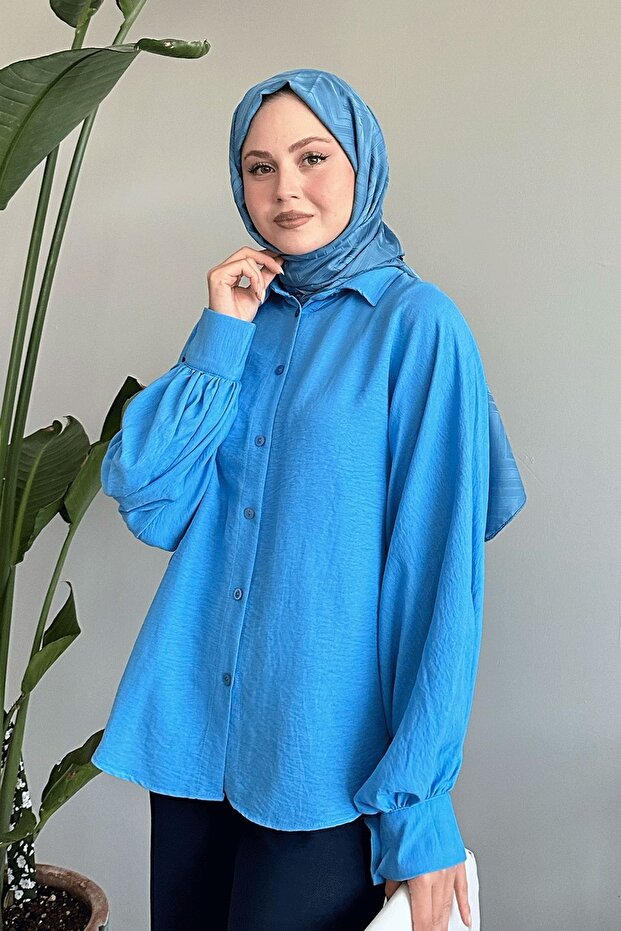 Salaş Basic Mavi Gömlek - 5