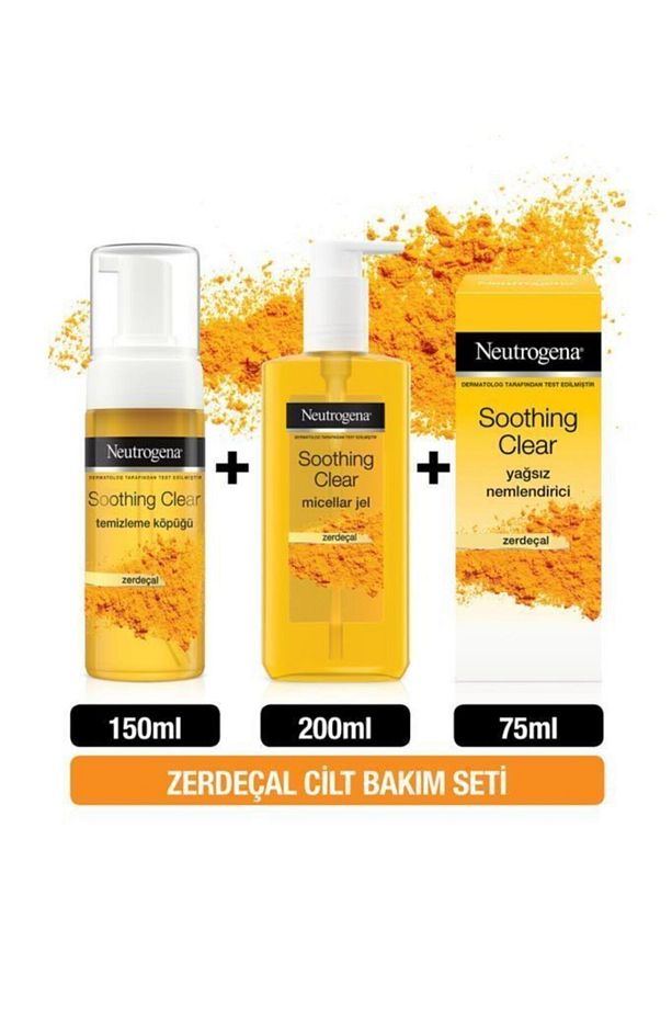 Soothing Clear Micellar Jel Temizleyici 200 ml Köpük 150 ml Yağsız Nemlendirici 75 ml - 1