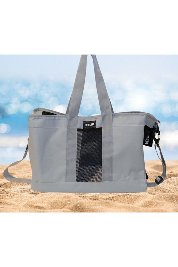 hızlı kuruyan plaj çantası fileli 44x29x17 cm hafif tasarım kısa ve ayarlanabilir uzun saplı - 2