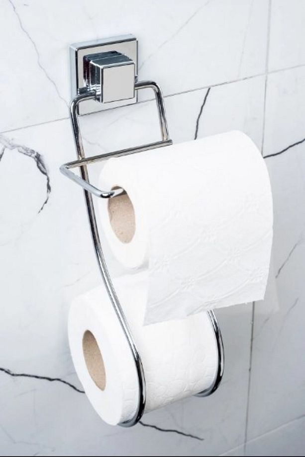 WC Yedekli Kağıtlık S Şeklinde Kare Güçlü Yapışkanlı Kağıt Havluluk 609 - 1