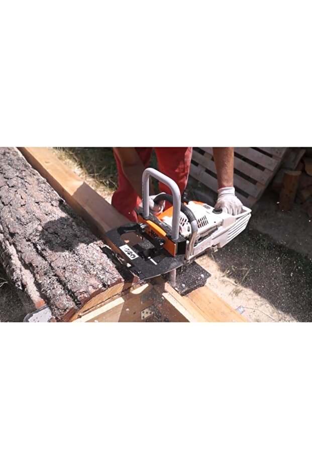 Portatif Hızar Kızağı Odun Tomruk Kereste Biçme Aparatı - 1