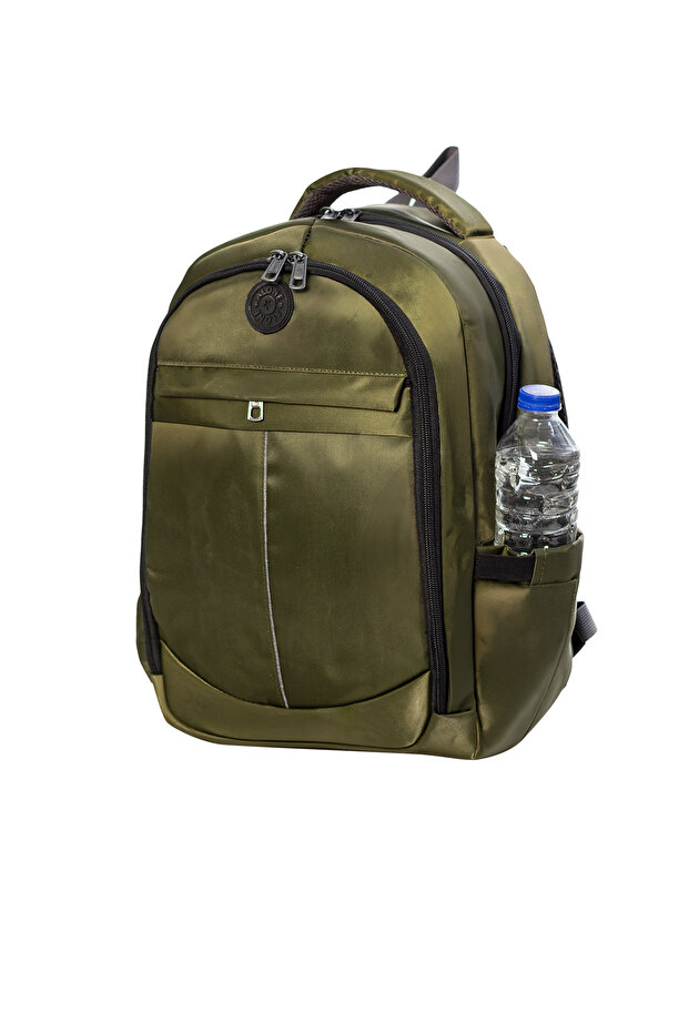 School Backpack | 7510 Khaki Waterproof Backpack - 6
