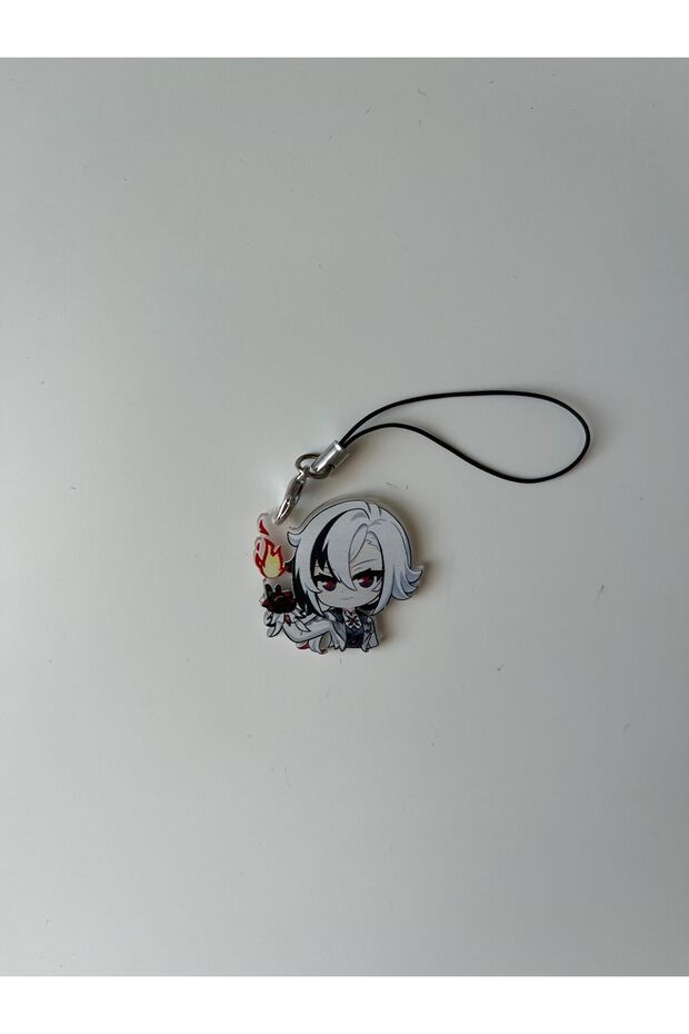 Genshin Impact Arlecchino Gaming Phone Charm