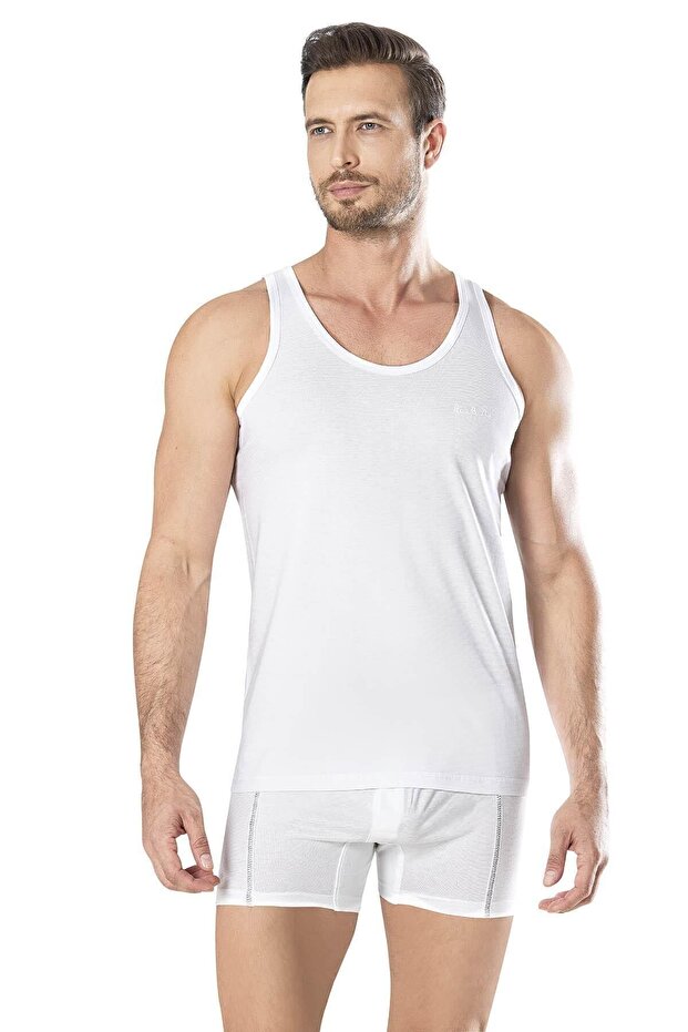 Erkek 3 Lü Beyaz Atlet - 2