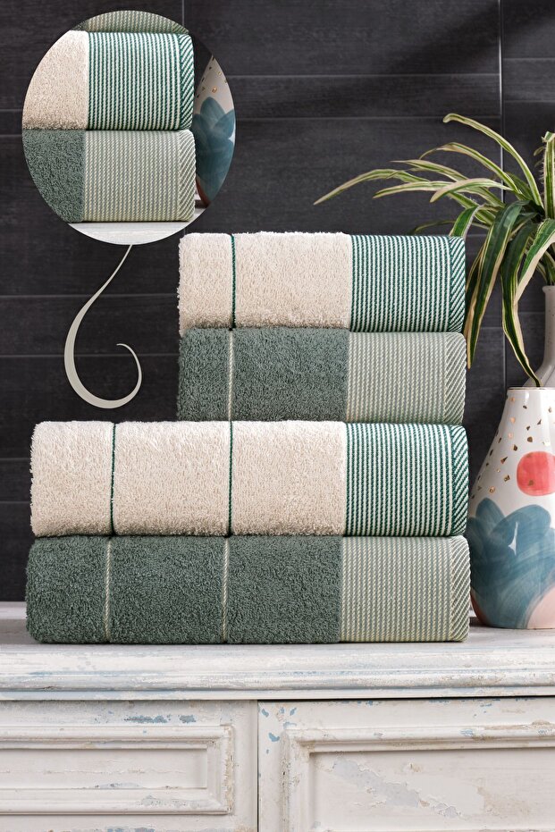 Afilli 4'lü Banyo Havlu Seti - 3