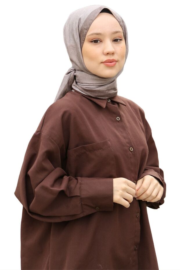 شال مونوغرام - مينك - 2