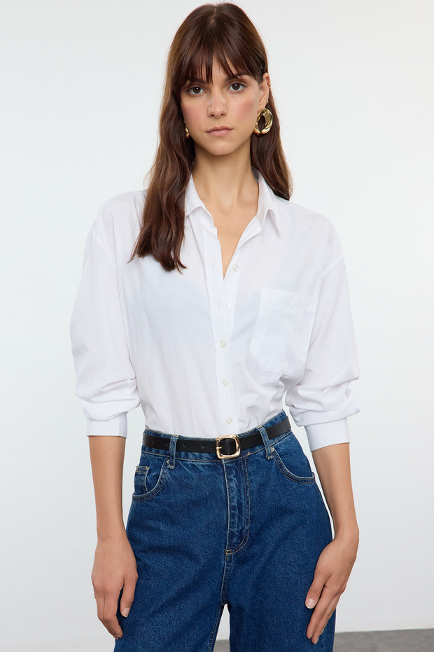 Čierno-hnedý dvojbalíkový dámsky opasok s oválnou prackou TWOAW25KE00006 - 2