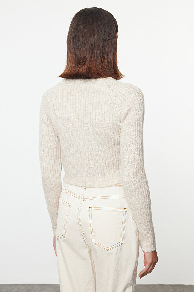 Stone Crop Basic-Strickpullover mit weicher Textur TWOAW22KZ1453 - 5