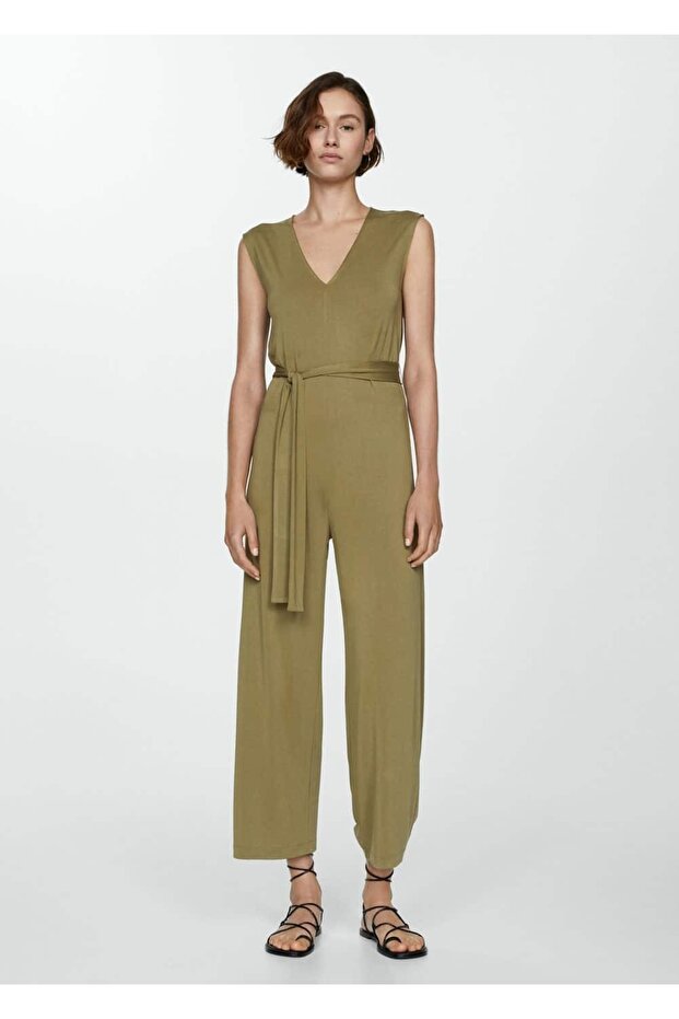 Salopetă lungă cu cravată - 2