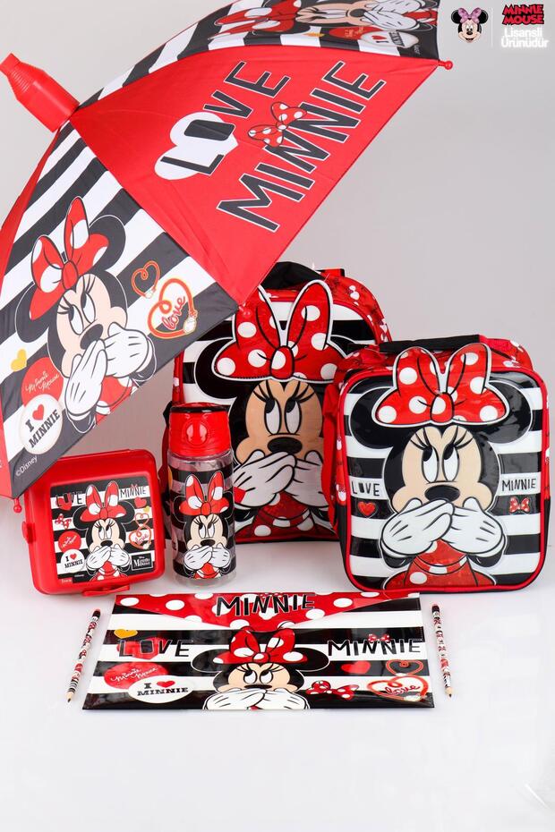 New Season Licensed Kindergarten Set: Lunch Bag and Lunch Container, 500ml Water Bottle, Umbrella, and More.