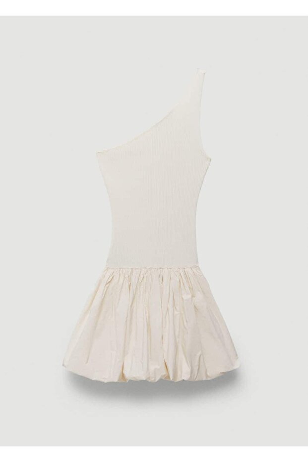 Kısa kabarık etekli elbise - 3