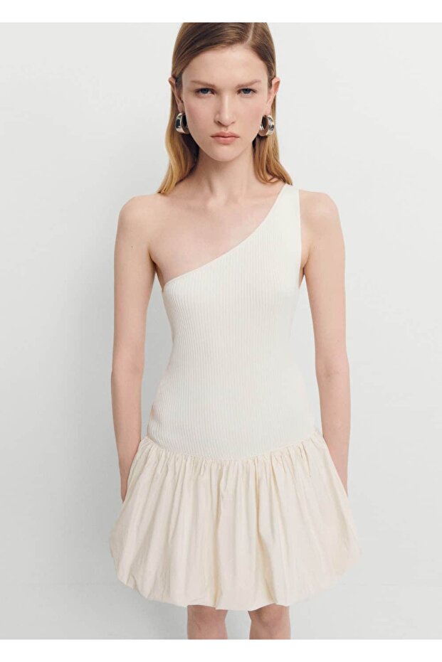 Kısa kabarık etekli elbise - 1