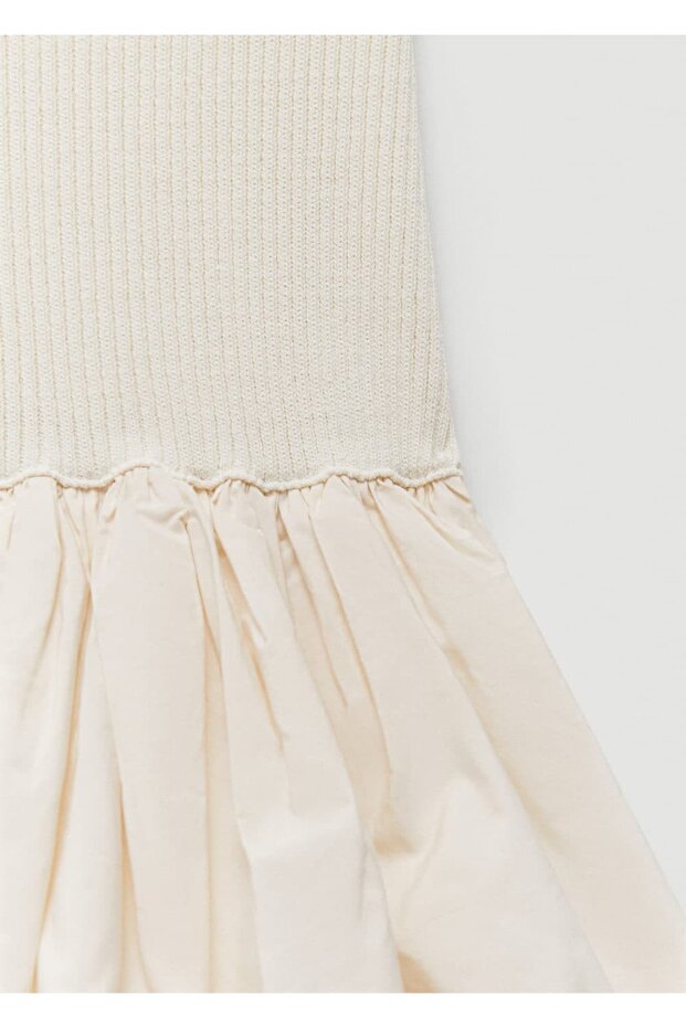 Kısa kabarık etekli elbise - 6