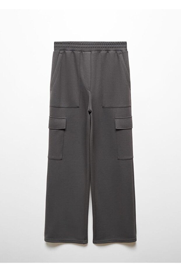 Beli elastik kargo pantolon - 3